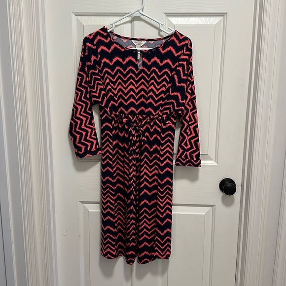Chevron maternity dress size L - Picture 2 of 3